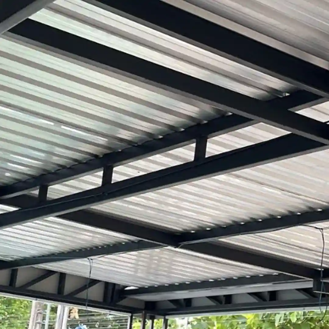 Estrutura de Ferro para Telhado Lanchonete