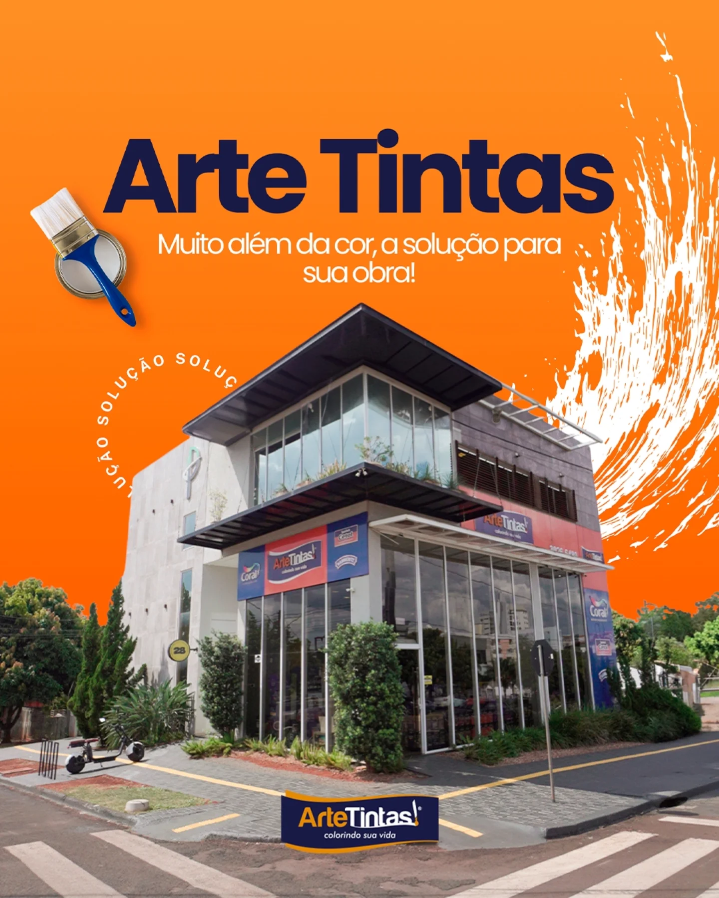 Fachada do parceiro Arte Tintas